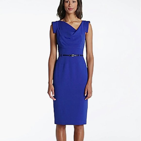 NWT Black Halo Jackie O Sheath Dress in Cobalt, size 4 - Picture 1 of 6